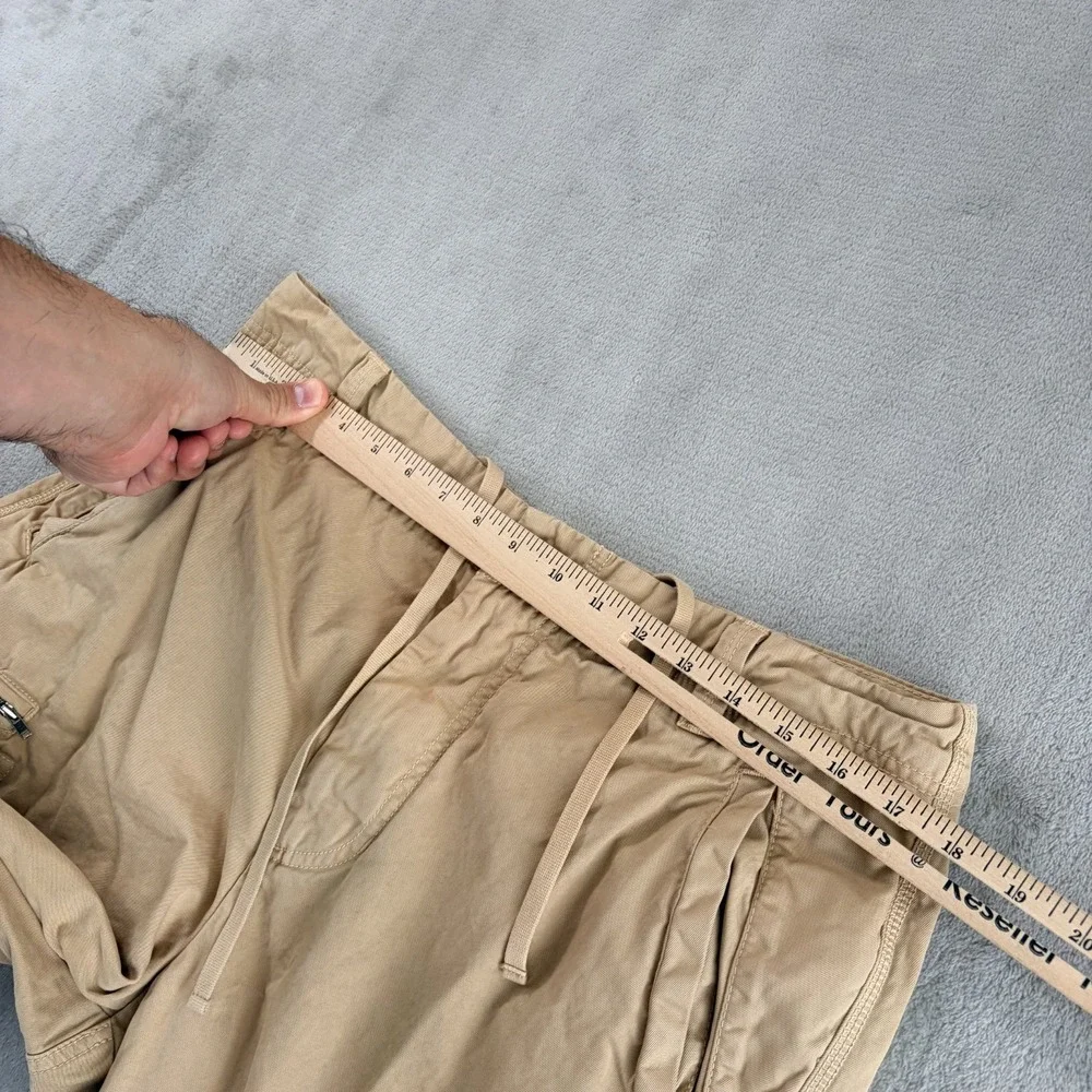 Vintage Y2K Banana Republic Paratrooper Baggy Cargo Pants in Beige Men 34x31